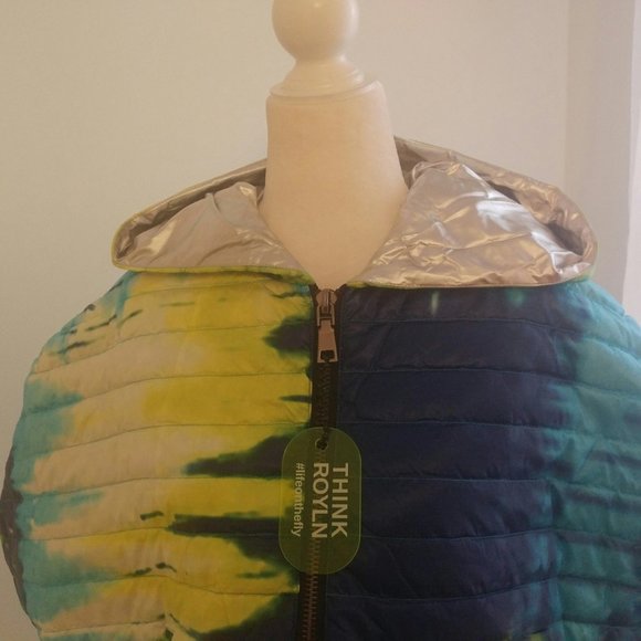 ROYLN Cropped Hi-Low Poncho - XS/S NWT - Picture 4 of 8